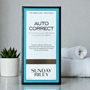 New Sealed Sunday Riley Auto Correct Brightening and Depuffing Eye Contour Cream